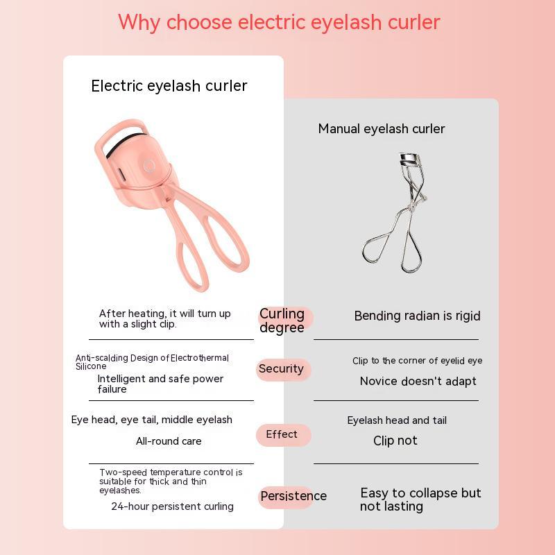 Effortless Heated Eyelash Curler Long-Lasting