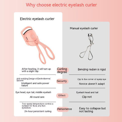 Effortless Heated Eyelash Curler Long-Lasting