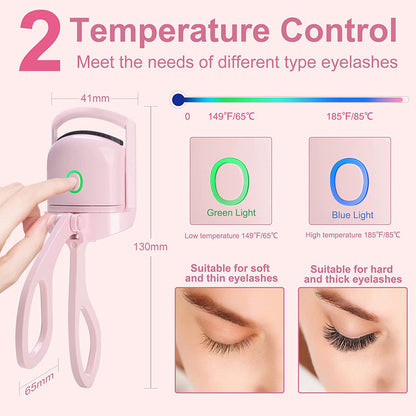 Effortless Heated Eyelash Curler Long-Lasting