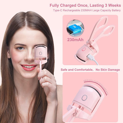 Effortless Heated Eyelash Curler Long-Lasting