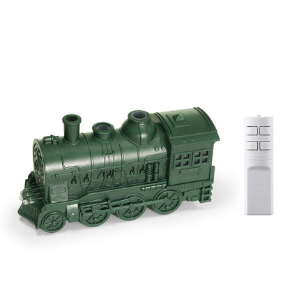 Retro Creative Home Décor - Small Train Model with Spinning Spray Effect for Unique Display