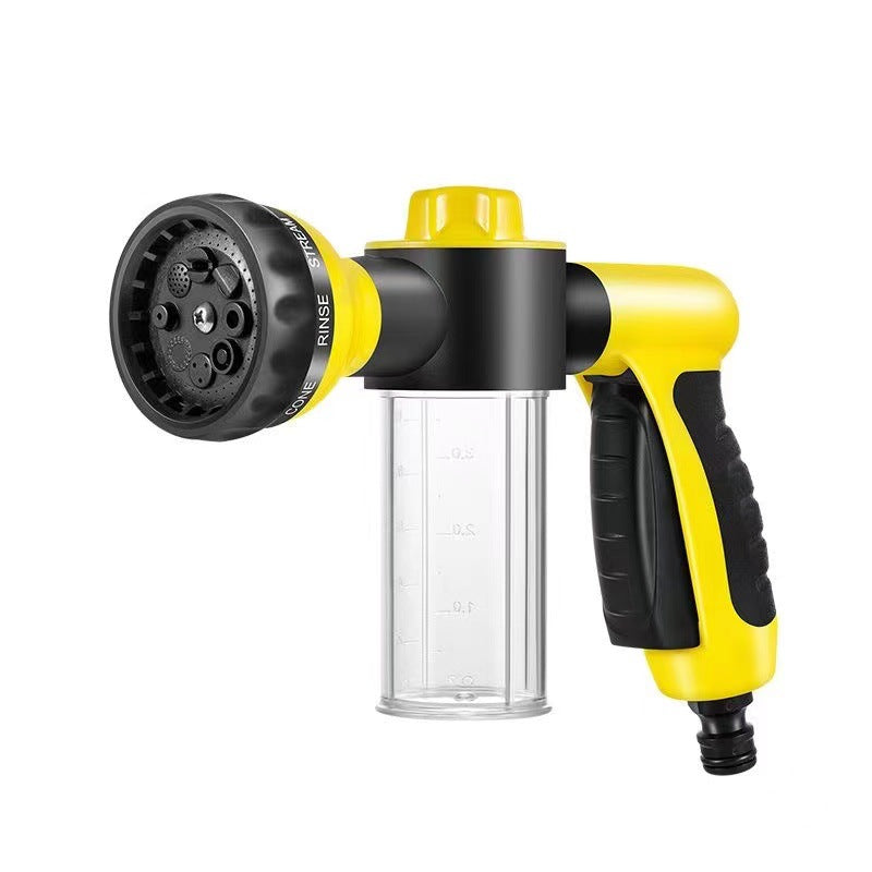 Pup Jet Dog Wash Hose Attachment - 8-in-1 Sprayer with 3.5oz Soap Dispenser for Easy Pet Bathing