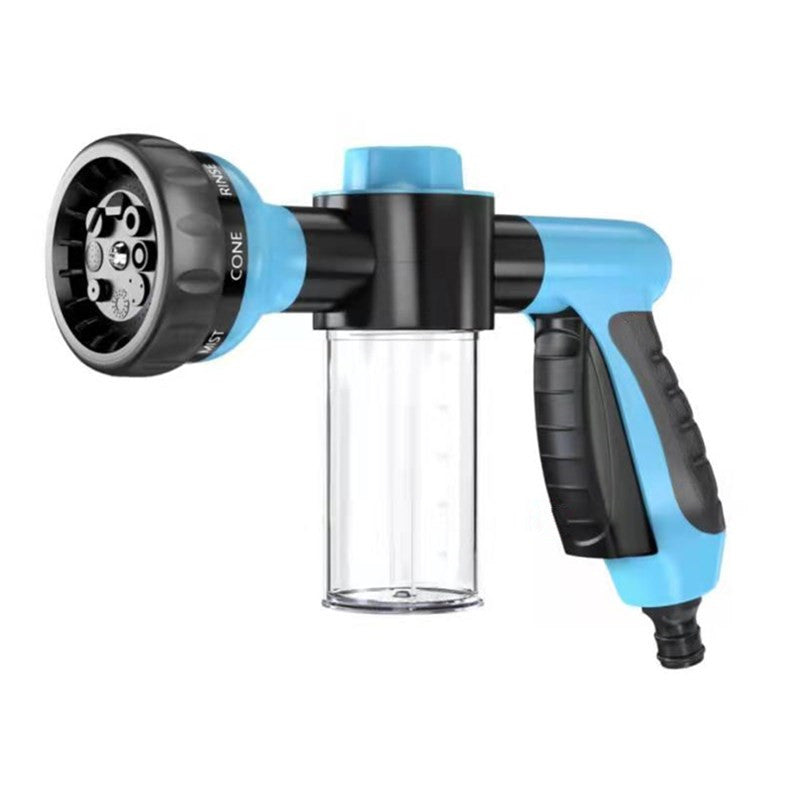 Pup Jet Dog Wash Hose Attachment - 8-in-1 Sprayer with 3.5oz Soap Dispenser for Easy Pet Bathing