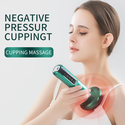 Electric Vacuum Cupping Massager - Anti-Cellulite Suction, Gua Sha Body Slimming Cups for Fat Burning & Muscle Relief