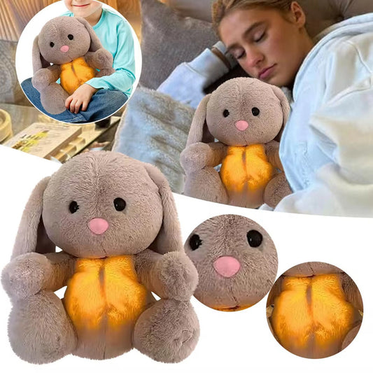 BreatheEasy Rabbit Sensory Plush Toy – Soothing Comforter for Babies