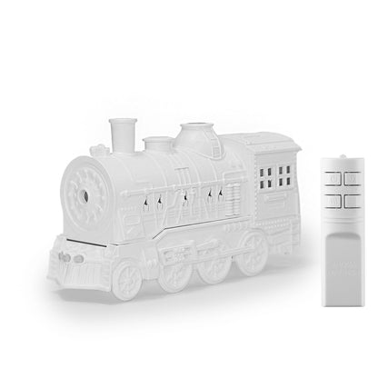 Retro Creative Home Décor - Small Train Model with Spinning Spray Effect for Unique Display