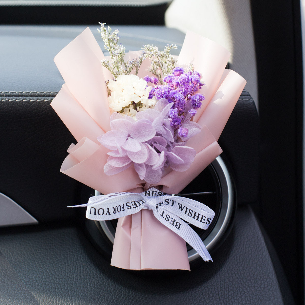 EternalRose Car Aromatherapy Vent Perfume – Handmade Bouquet