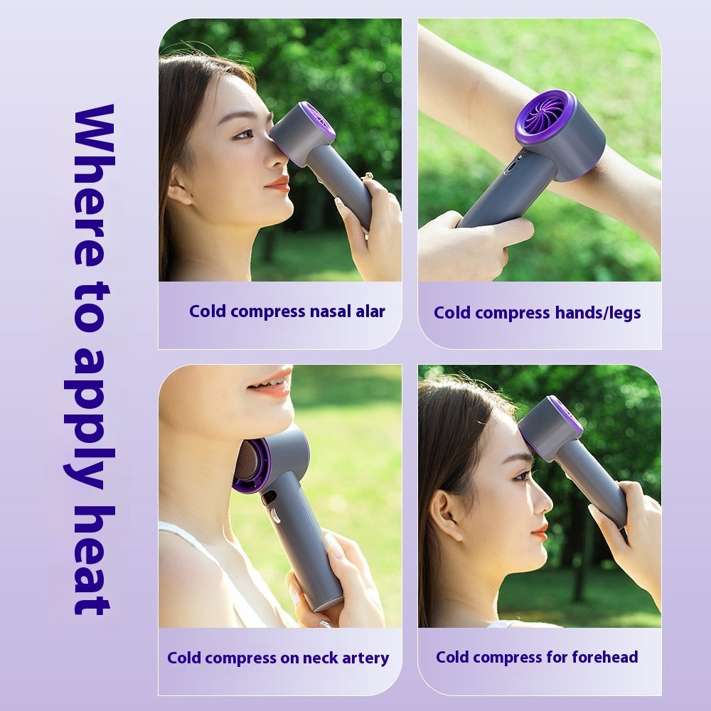 Turbo-Chill Portable Handheld Fan: Instant Cooling, 3000mAh Power, Adjustable Wind Speeds – Stay Cool Anywhere!