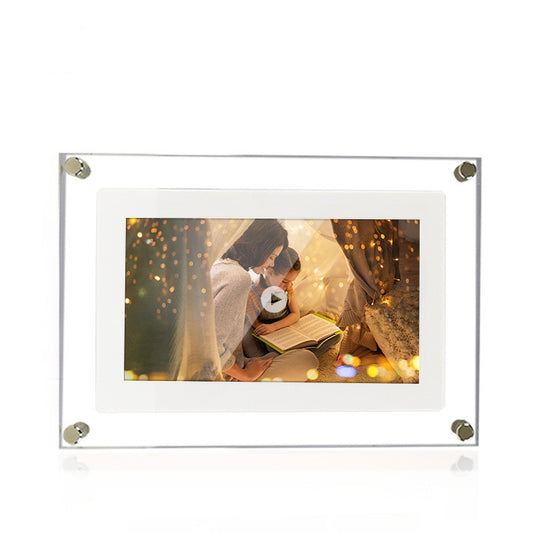 LIMITED EDITION Digital Acrylic Video Frame – 1GB Storage, Type-C, & Built-In Battery! Capture & Relive Precious Memories Anytime